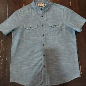 Woolrich Denim Blue Button Down Shirt